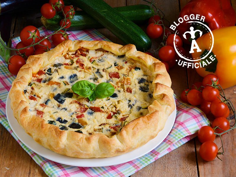 QUICHE DI VERDURE CON TALEGGIO E RICOTTA SALATA AURICCHIO Auricchio